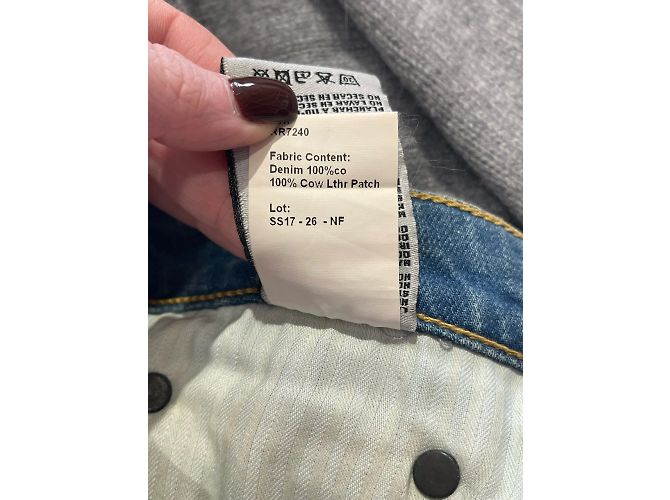 Jeans R13 T.US 27 Cotone Blu - vista 5