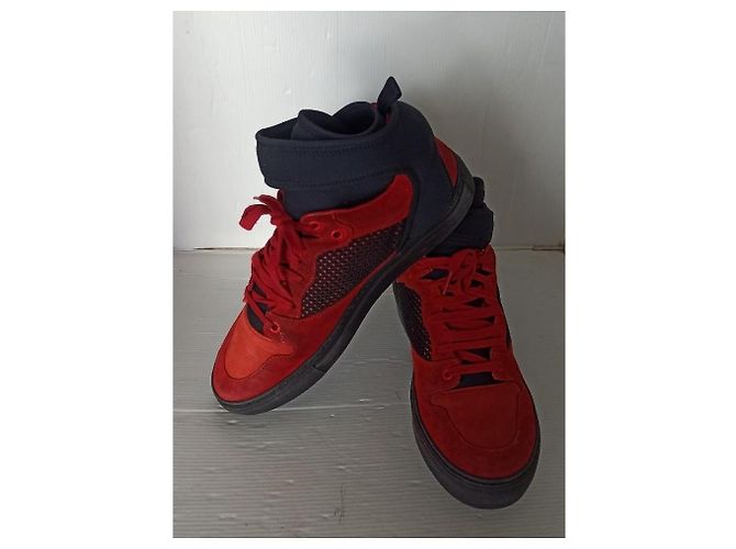 Balenciaga SNEAKERS HI rosse Nero Rosso - vista 10