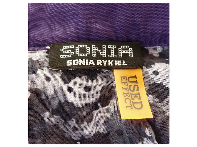 Chaqueta corta Sonia Rykiel de algodón azul real - vista 7