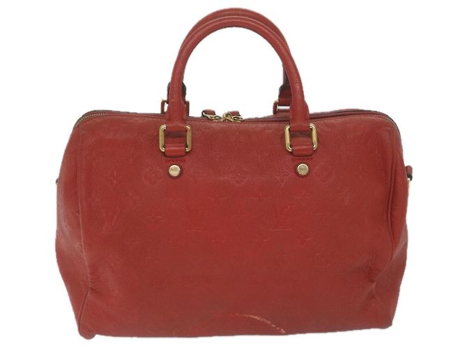Louis Vuitton Monogram Empreinte Speedy Bandouliere 30 bag 2modo Red Auth ep3113 Rosso - vista 2