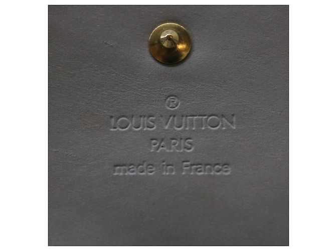 LOUIS VUITTON Monogram Vernis Green Cigarette Case Gris M91050 LV Auth ti1516 Grey - view 18