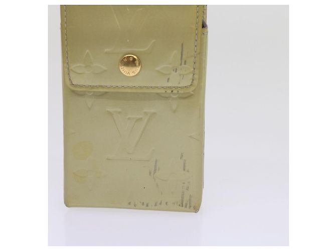LOUIS VUITTON Monogram Vernis Green Cigarette Case Gris M91050 LV Auth ti1516 Grey - view 2