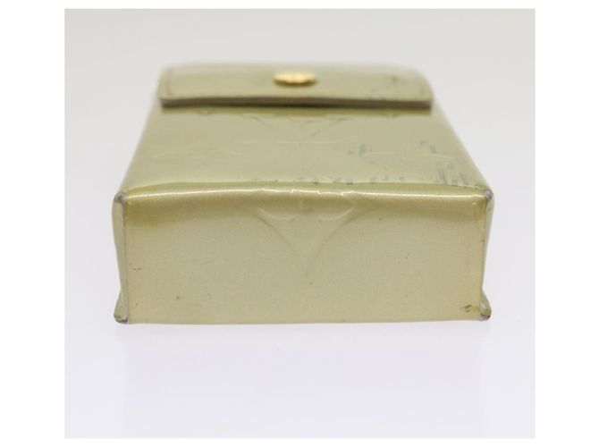 LOUIS VUITTON Monogram Vernis Green Cigarette Case Gris M91050 LV Auth ti1516 Grey - view 6