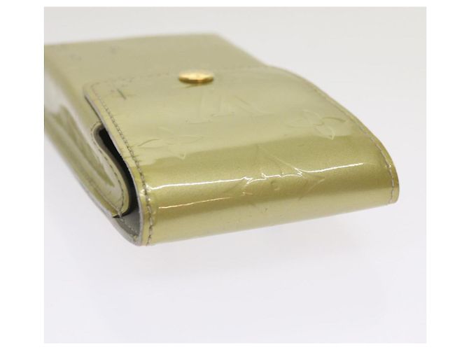 LOUIS VUITTON Monogram Vernis Green Cigarette Case Gris M91050 LV Auth ti1516 Grey - view 7