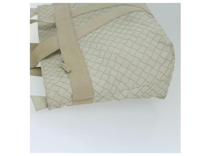 Autre Marque BOTTEGAVENETA INTRECCIATO Scorpito Einkaufstasche Leder Weiß Auth ep3175 - Ansicht 4