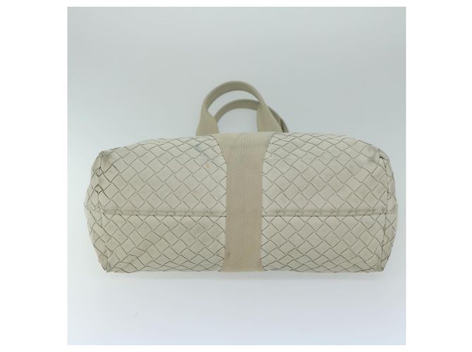 Autre Marque BOTTEGAVENETA INTRECCIATO Scorpito Einkaufstasche Leder Weiß Auth ep3175 - Ansicht 5