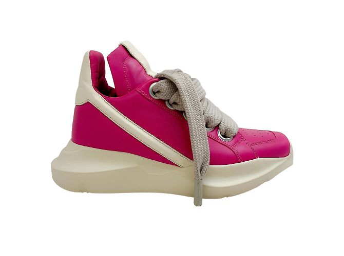 Rick Owens Hot Pink / Milk Geth Runner Sneakers - Ansicht 2