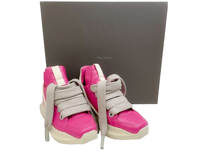 Rick Owens Hot Pink / Milk Geth Runner Sneakers - Ansicht 6
