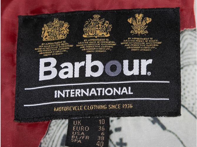 Giacca nera con cintura foderata Barbour taglia US 6 - vista 5