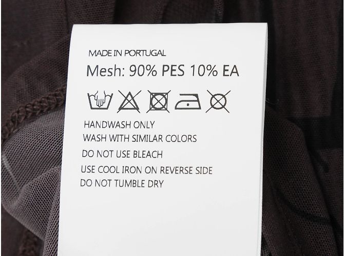 Braune und mehrfarbige Walter Van Beirendonck Netz-Tattoo-Handschuhe, Größe US L - Ansicht 6