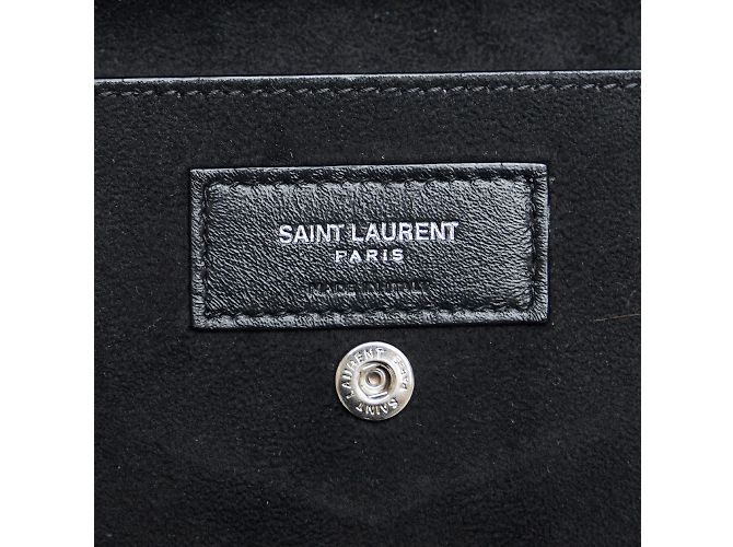 Mochila Saint Laurent Teddy Preta com Cordão - vista 7