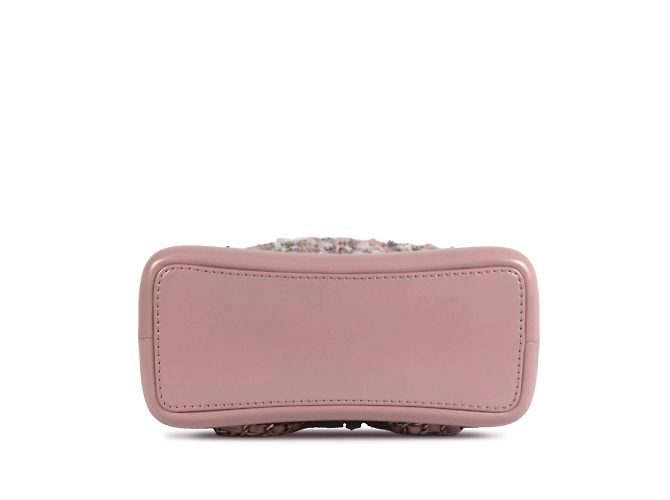 Pink Chanel Tweed Gabrielle Drawstring Backpack - view 7
