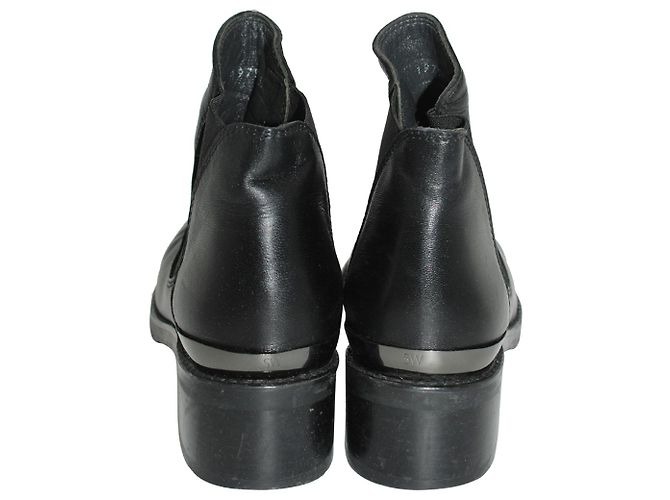 Stivaletti Stuart Weitzman in pelle nera Nero - vista 10