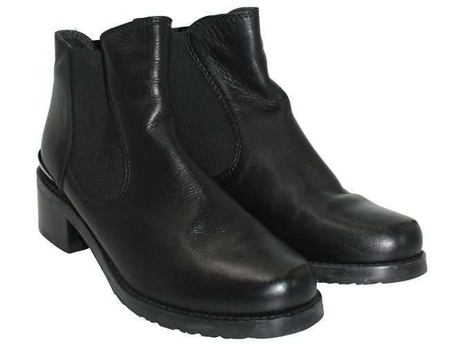 Stivaletti Stuart Weitzman in pelle nera Nero - vista 11