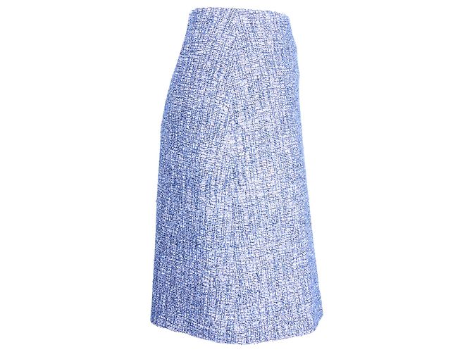 Hugo Boss Gonna al ginocchio Boss in viscosa blu - vista 3
