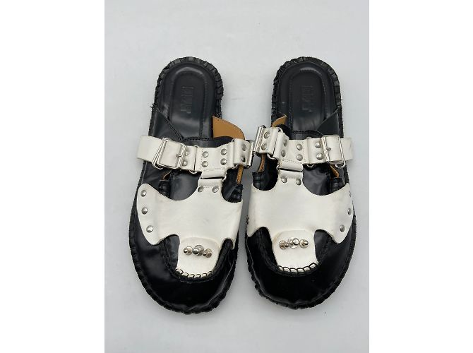 Autre Marque Non Signé / Unsigned mules & clogs T.EU 40 Leather White - view 3