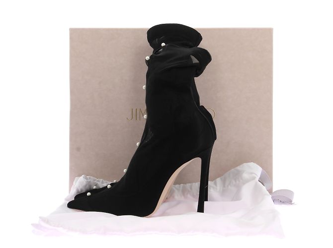 Tacchi Jimmy Choo T.EU 38 Tessuto Nero - vista 8