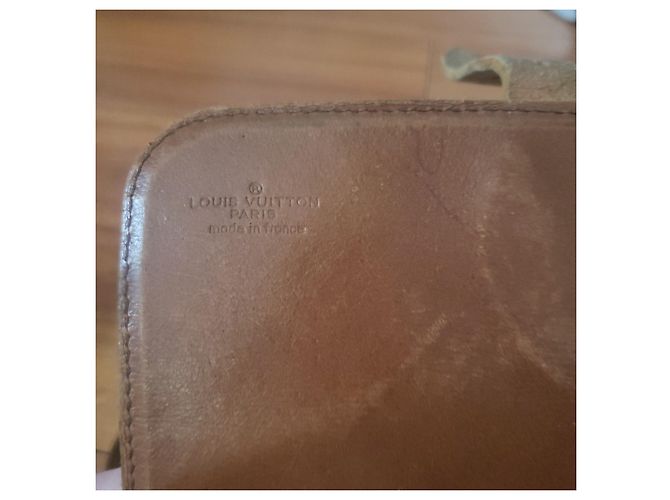 Cartouchiere Borsa Louis Vuitton in pelle marrone - vista 4