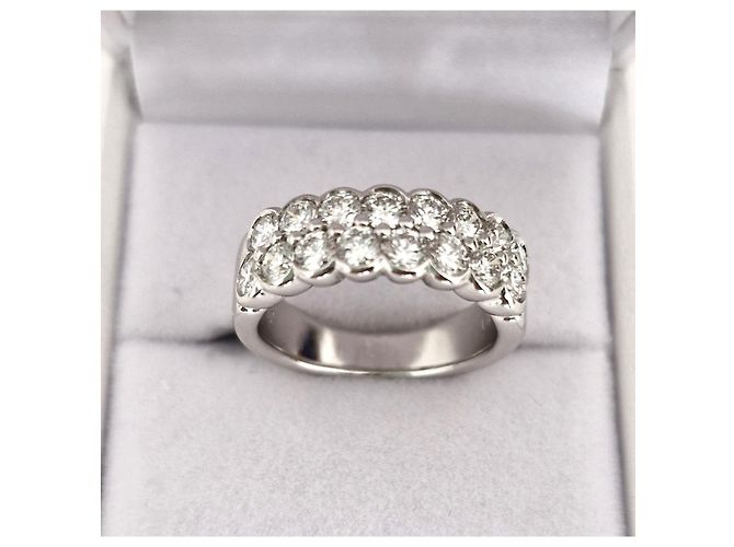 Autre Marque goldener Bandring 18k Diamanten 1,6 über Karat Silber Hardware - Ansicht 3