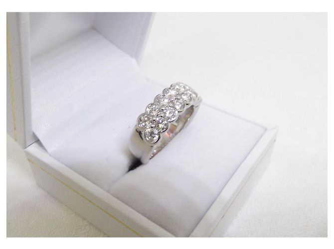 Autre Marque goldener Bandring 18k Diamanten 1,6 über Karat Silber Hardware - Ansicht 5