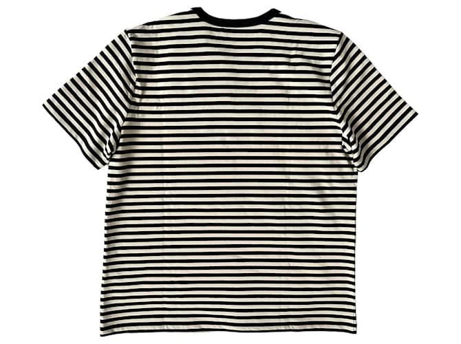 Tory Burch Top de algodón con rayas y logo Multicolor - vista 2