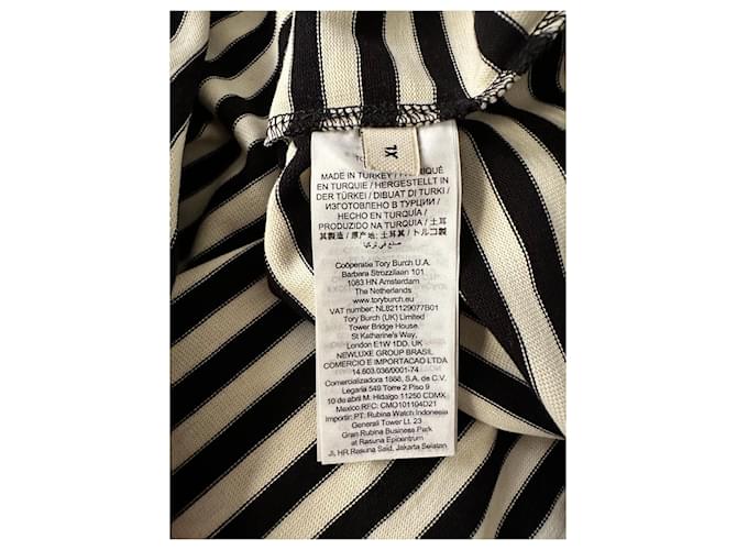 Tory Burch Top de algodón con rayas y logo Multicolor - vista 6