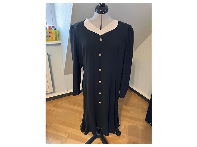 Frank Usher Midikleid Marineblau - Ansicht 7