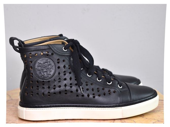 Hermès Sneakers alte unisex Jimmy Nero - vista 5