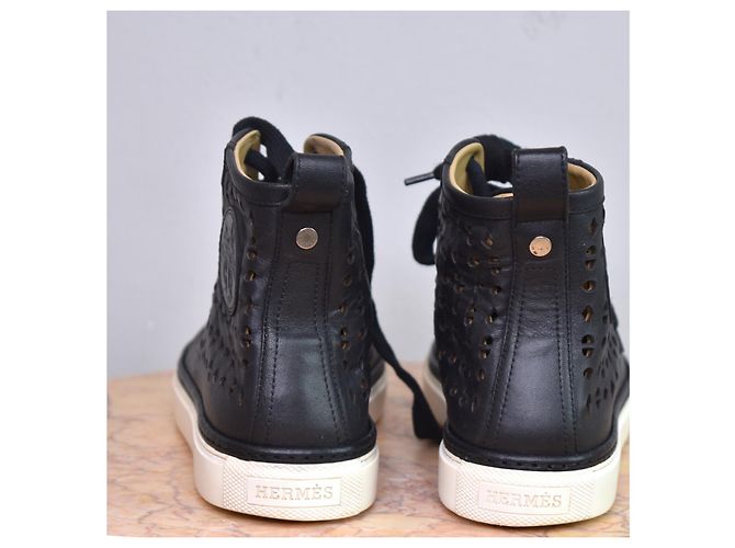 Hermès Sneakers alte unisex Jimmy Nero - vista 6