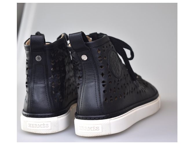 Hermès Sneakers alte unisex Jimmy Nero - vista 7