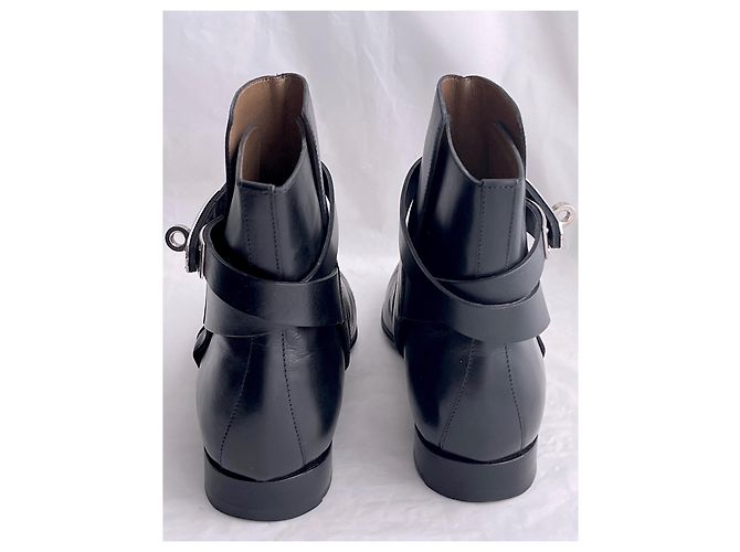 Hermès Botins Neo icônicos com Kelly Lock Preto - vista 12