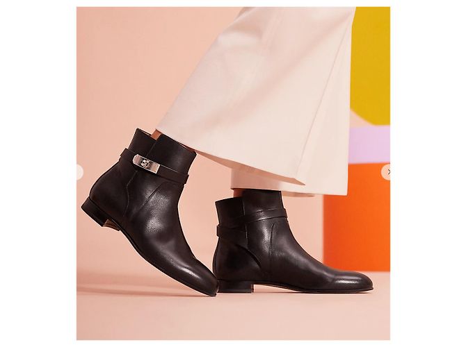 Hermès Botins Neo icônicos com Kelly Lock Preto - vista 15