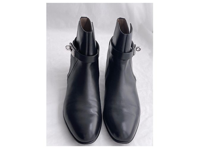 Hermès Botins Neo icônicos com Kelly Lock Preto - vista 7