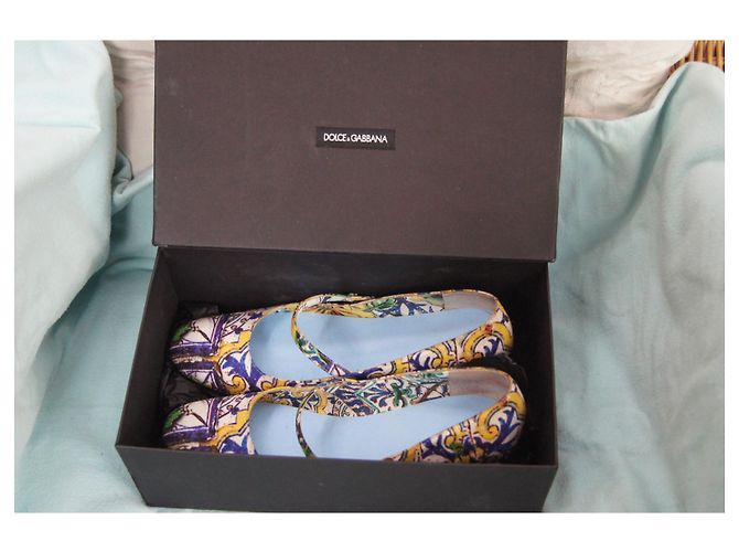 Décolleté Dolce & Gabbana Multicolore in Tessuto - vista 10