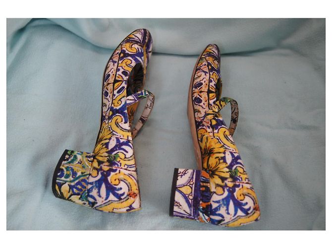 Décolleté Dolce & Gabbana Multicolore in Tessuto - vista 5
