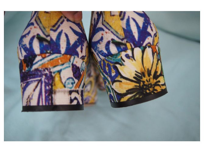 Décolleté Dolce & Gabbana Multicolore in Tessuto - vista 6