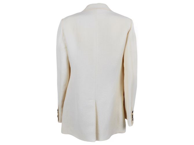 Chaqueta Céline Phoebe Philo de lino crema - vista 3