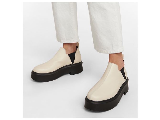 The Row Robbin Ankle Boots Blue Leather - view 5