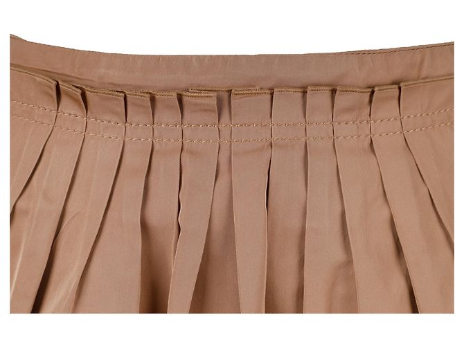 Falda plisada Nina Ricci Castaño - vista 3