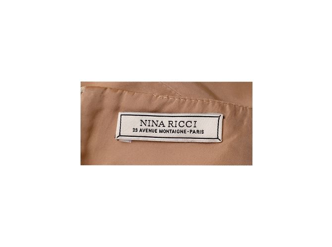 Falda plisada Nina Ricci Castaño - vista 5
