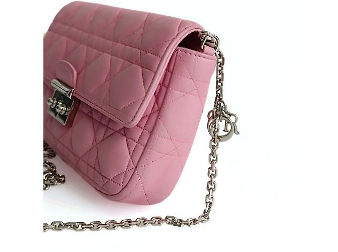 Borsa Dior Christian Dior Miss Dior Promenade in pelle rosa - vista 2