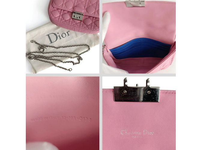 Borsa Dior Christian Dior Miss Dior Promenade in pelle rosa - vista 6