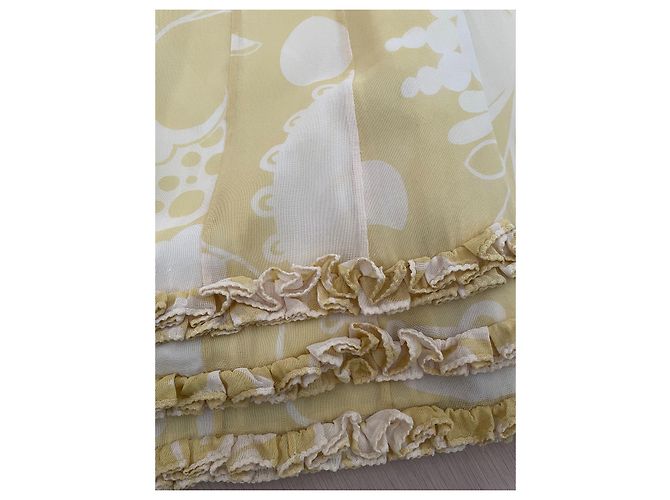 Vestido Louis Vuitton de seda amarillo - vista 2