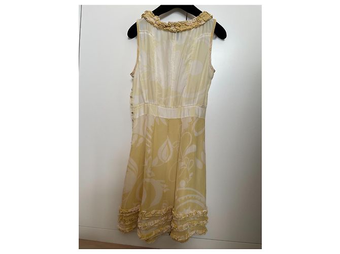 Vestido Louis Vuitton de seda amarillo - vista 5