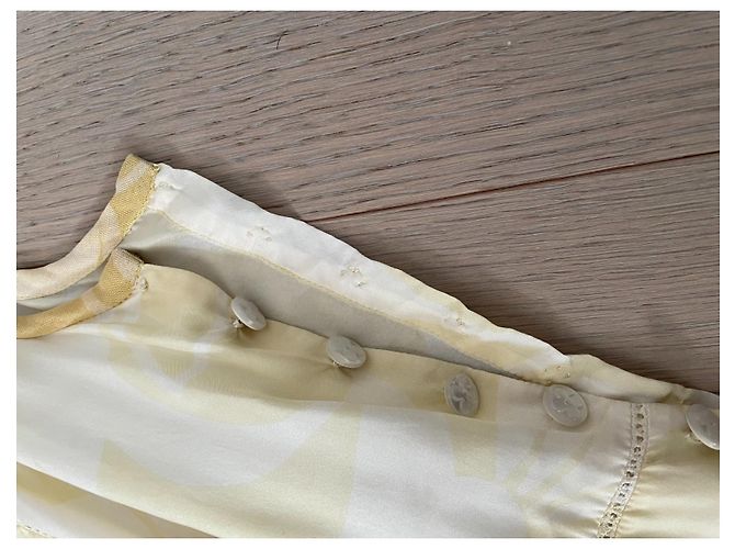 Vestido Louis Vuitton de seda amarillo - vista 6
