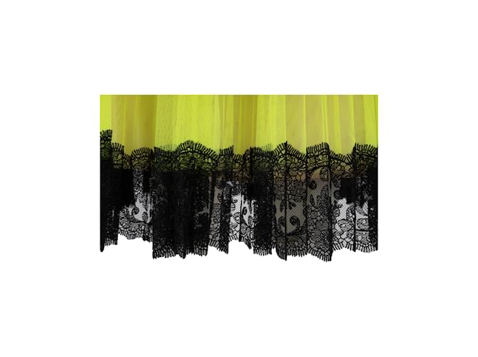 Falda de tul plisada de Christopher Kane Verde - vista 3