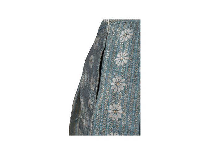 Red Valentino Minifalda acampanada plisada de jacquard Multicolor - vista 4