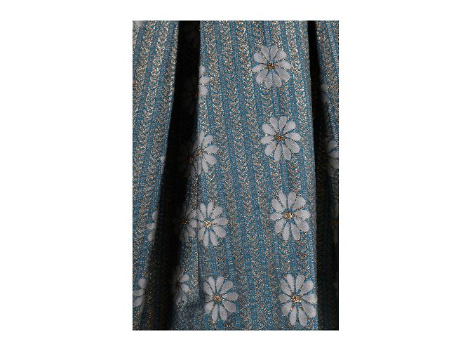 Red Valentino Minifalda acampanada plisada de jacquard Multicolor - vista 5