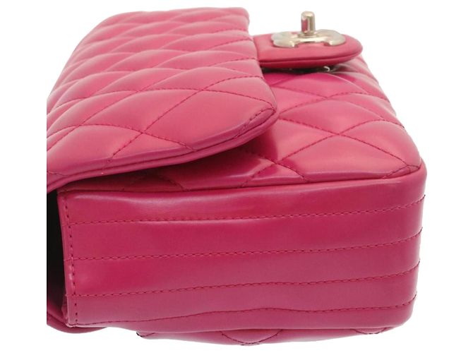 Coco rain CHANEL Matelasse Coco Borsa a tracolla con catena foderata antipioggia Lamb Skin Pink Auth 29191UN Rosa - vista 4