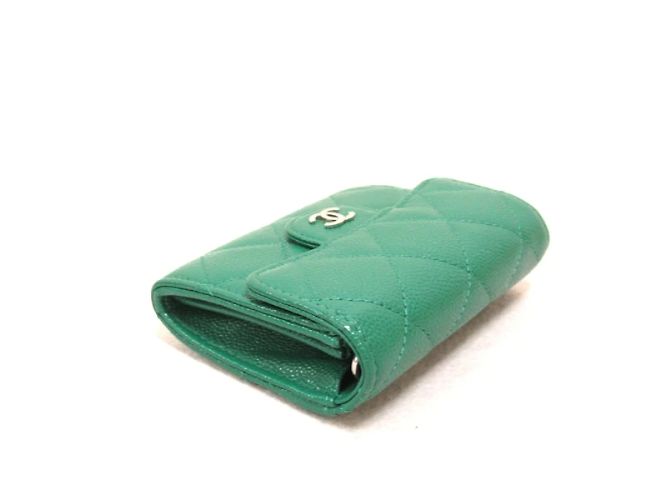 Chanel Catena per carte con risvolto CC Caviar AP2727 - vista 3